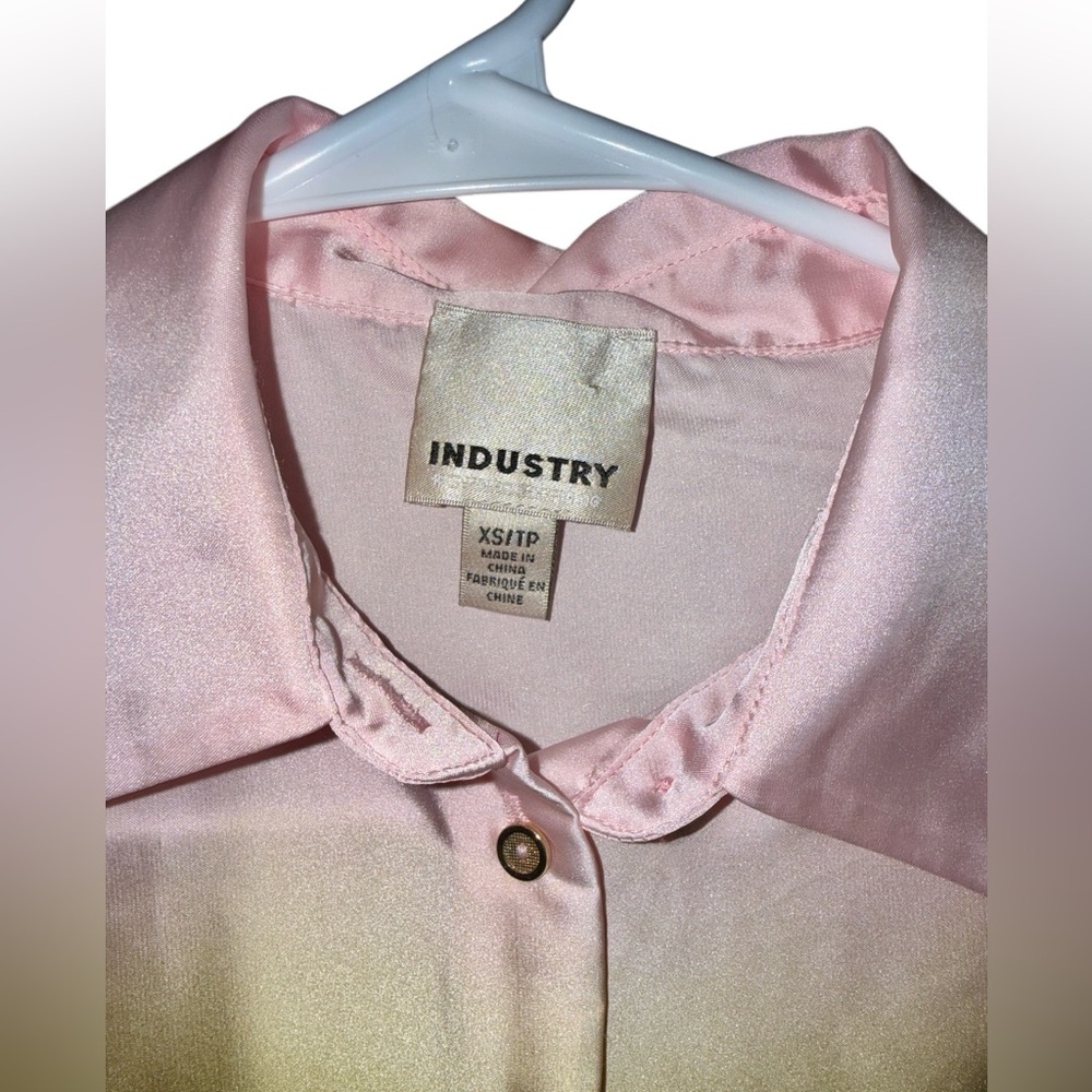 Industry Republic Nordstrom Ombré Button Down Shirt, Size XS - Picture 5 of 5